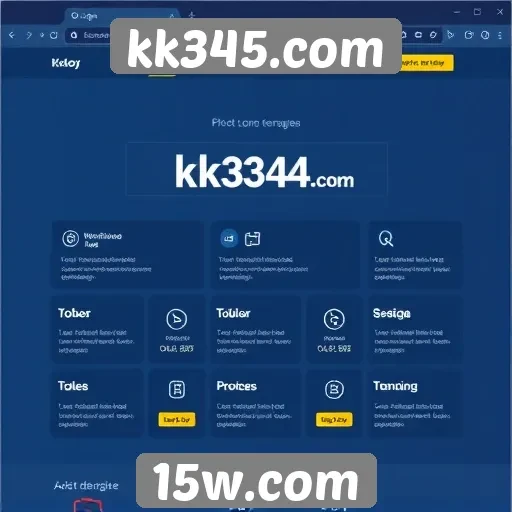 Explorando a interface do usuário no site kk345.com