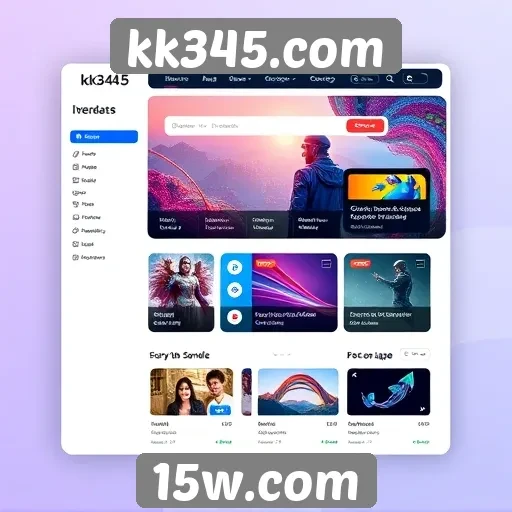 Exploração da interface do usuário no site kk345.com
